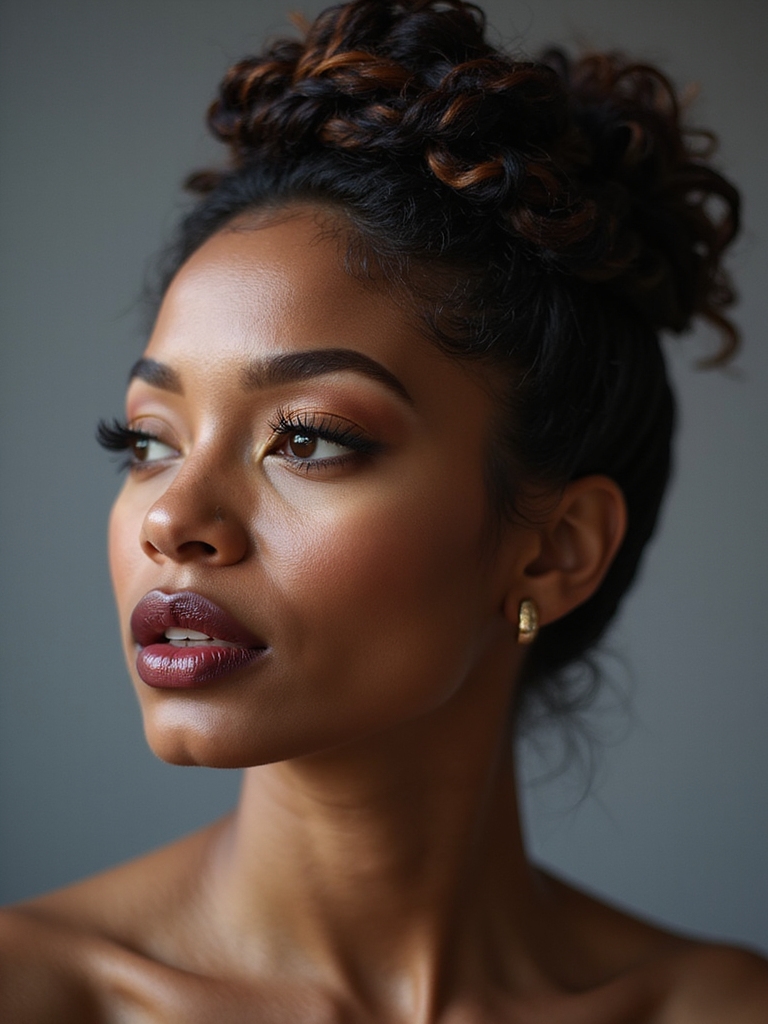 twisted halo bun elegance