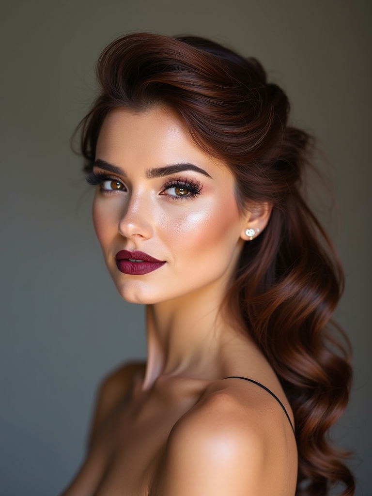twisted side sweep updo