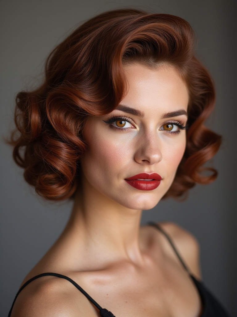 vintage half roll tutorial
