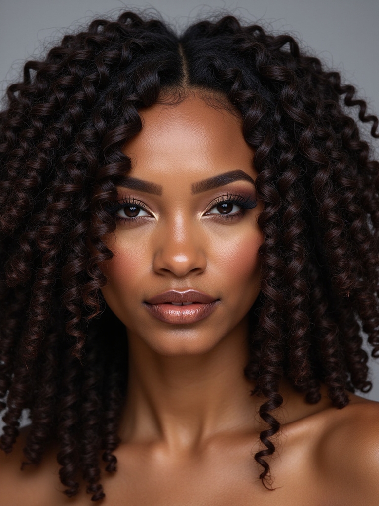 voluminous front swept twists