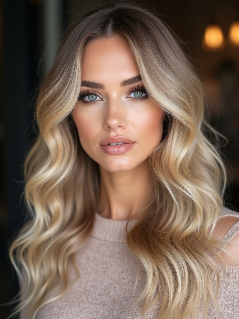 warm buttery blonde melt