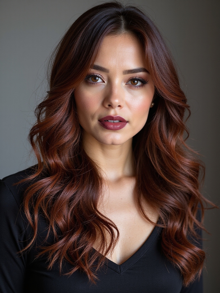 warm mahogany with chestnut