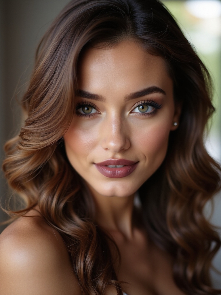 warm mocha brown glow