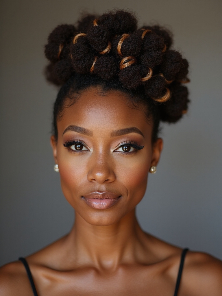architectural sculpted mini twist updos