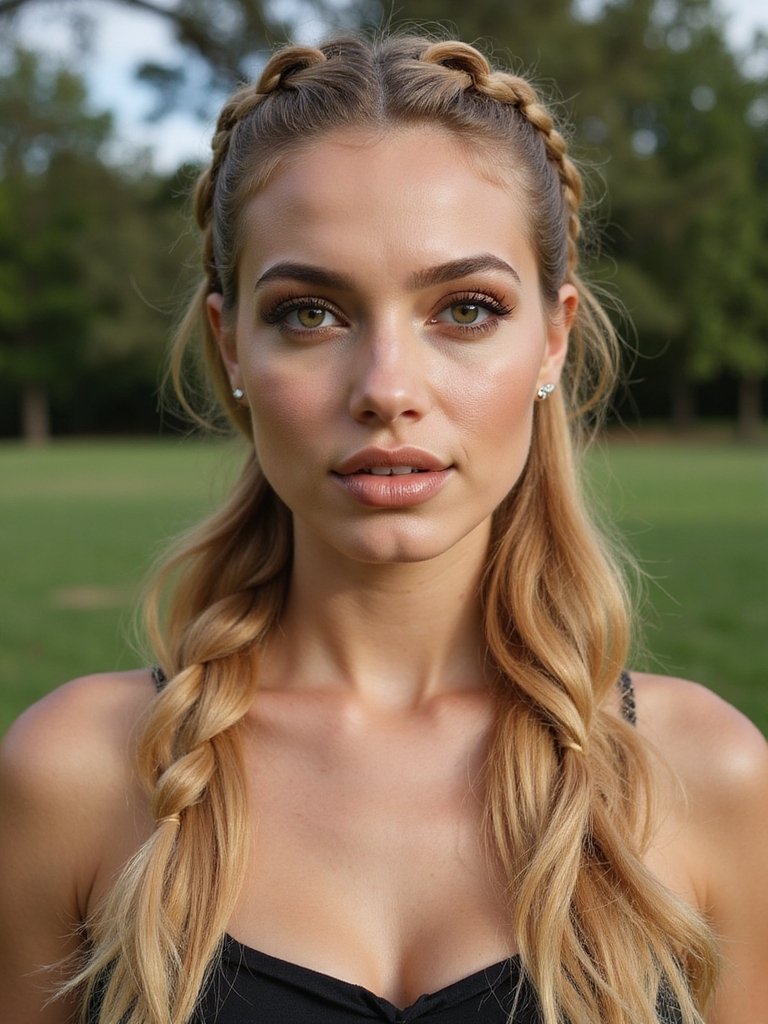 braided ponytails polished practical hold