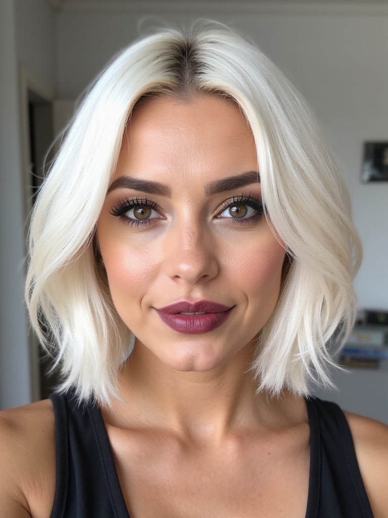 chin length and textured bob