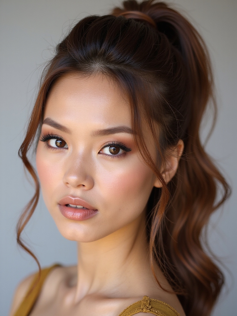 face framing soft layered tendrils