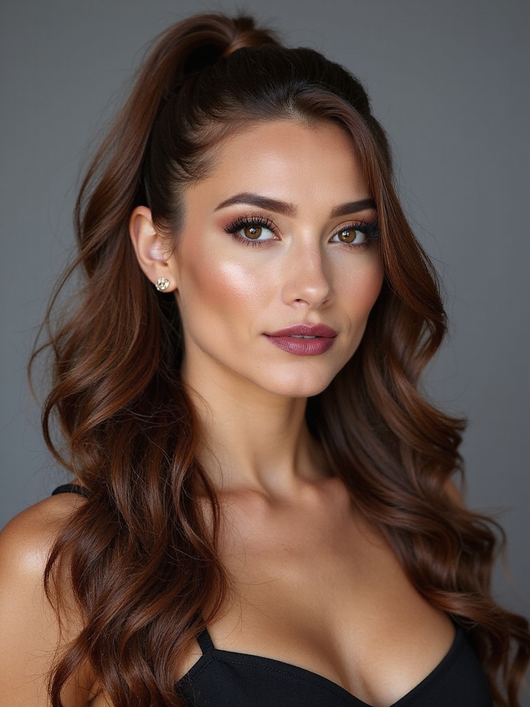 polished voluminous high ponytail