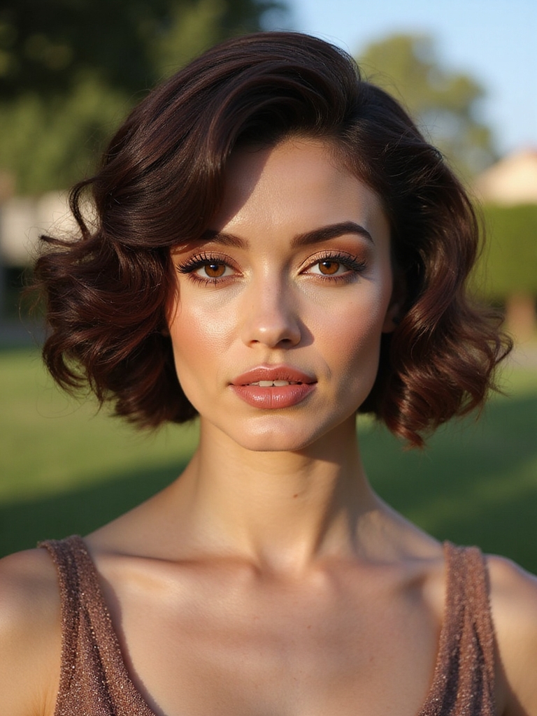 sculpted glossy s shaped waves