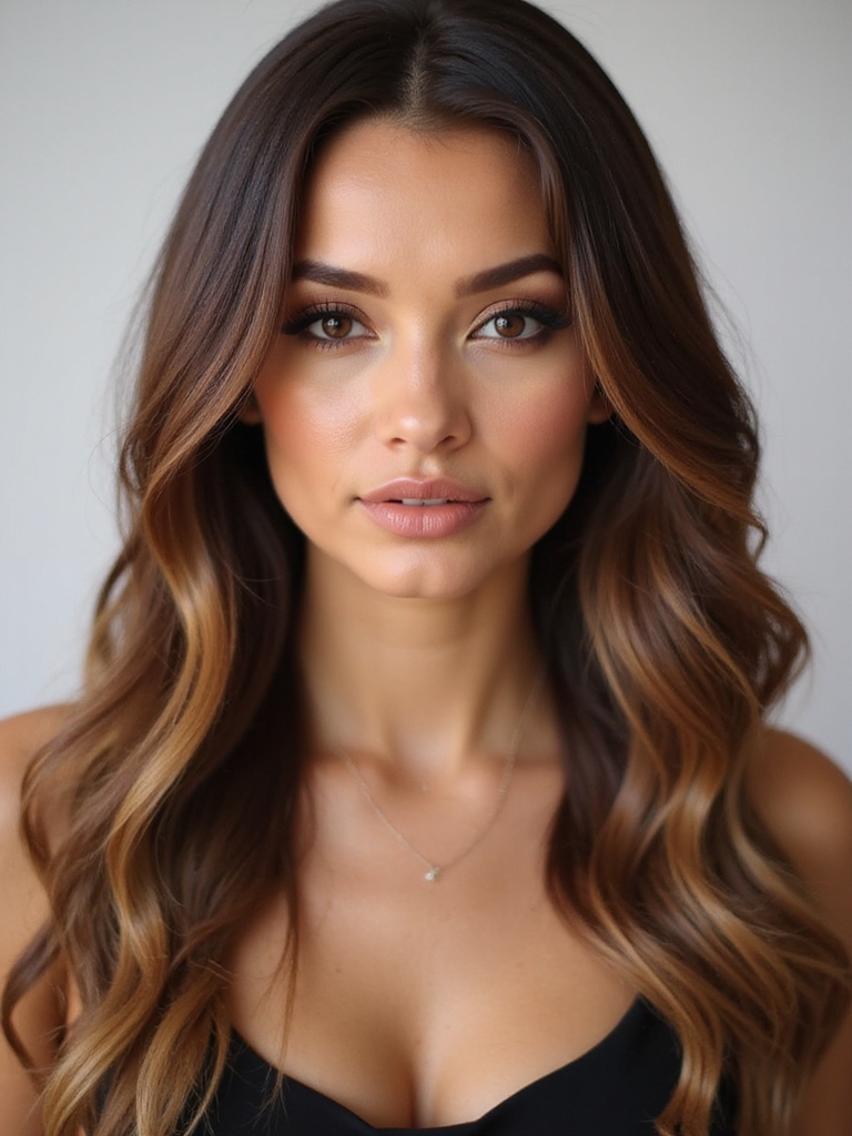 soft angled face framing layers