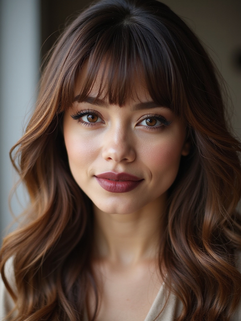 soft versatile face framing fringe