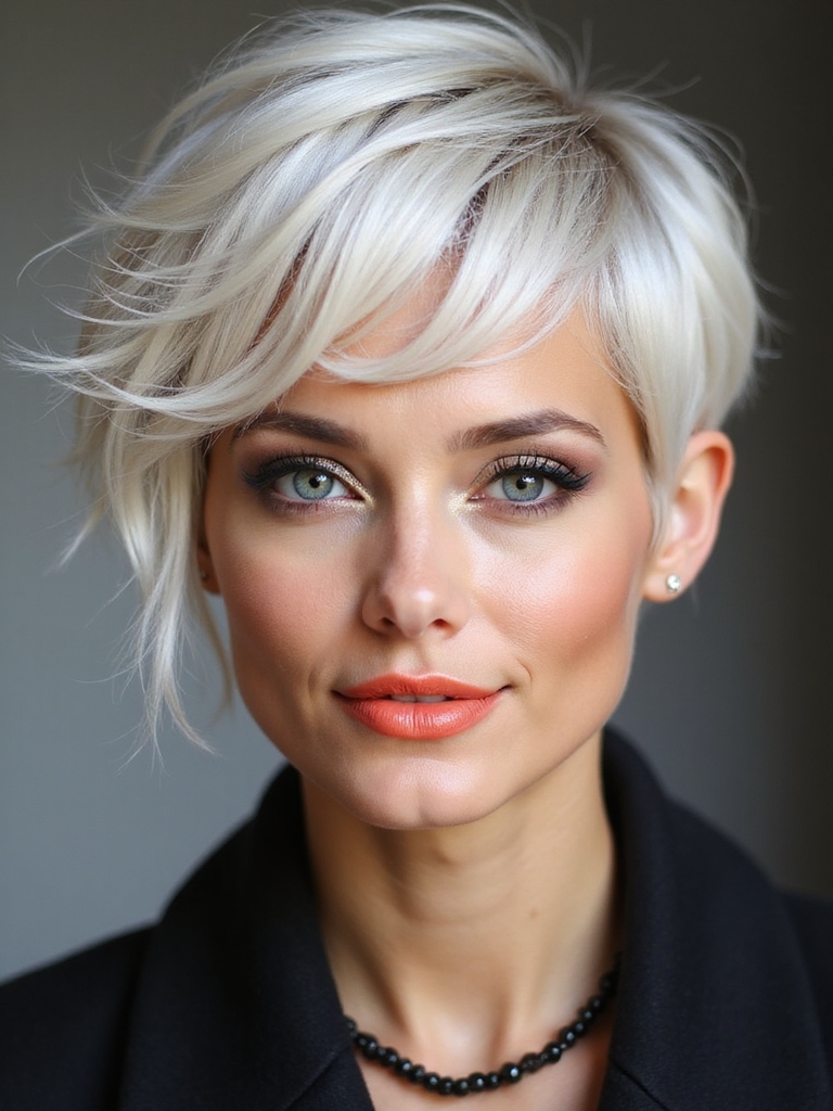tailored short bob styling
