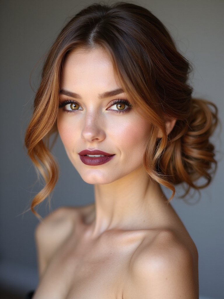 textured low twisted bun