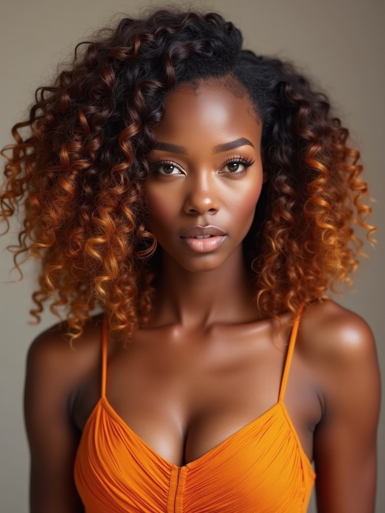 bronze amber warmth contrast