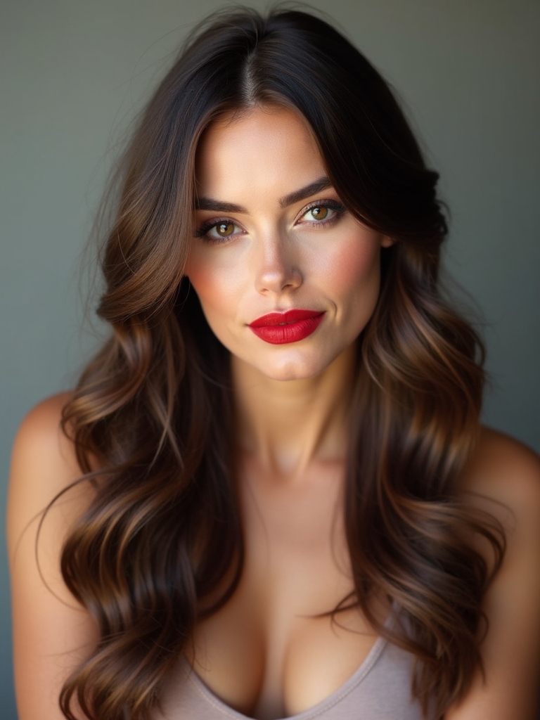 brunette half up hairstyle tutorial