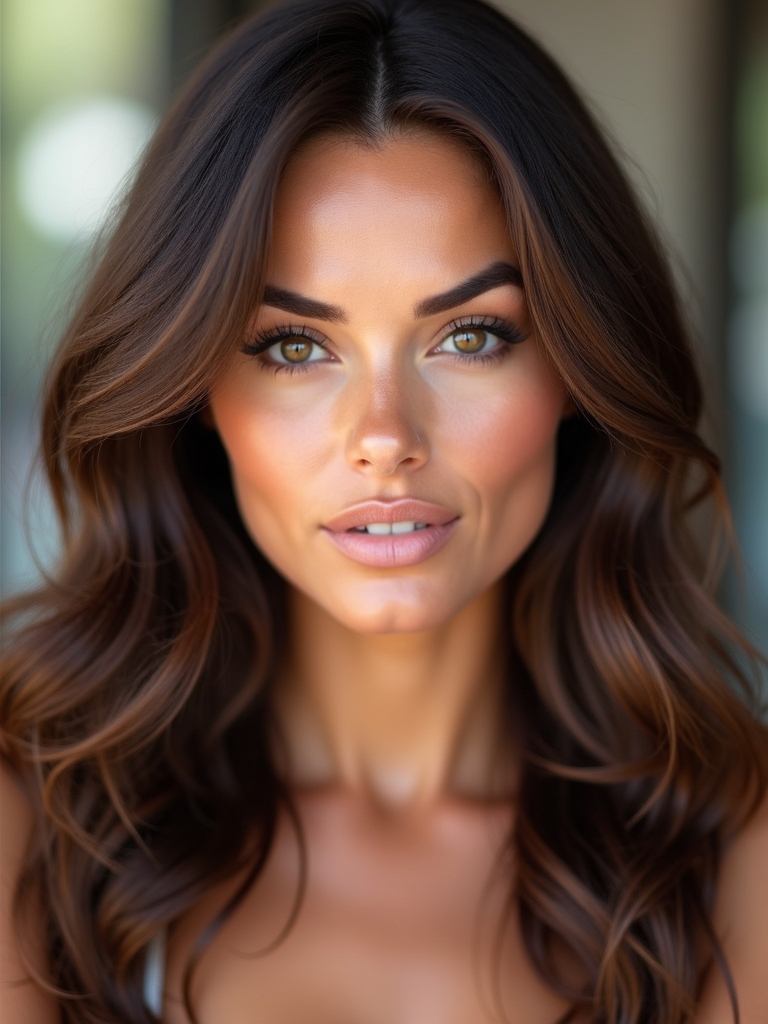 brunette summer glow enhancement