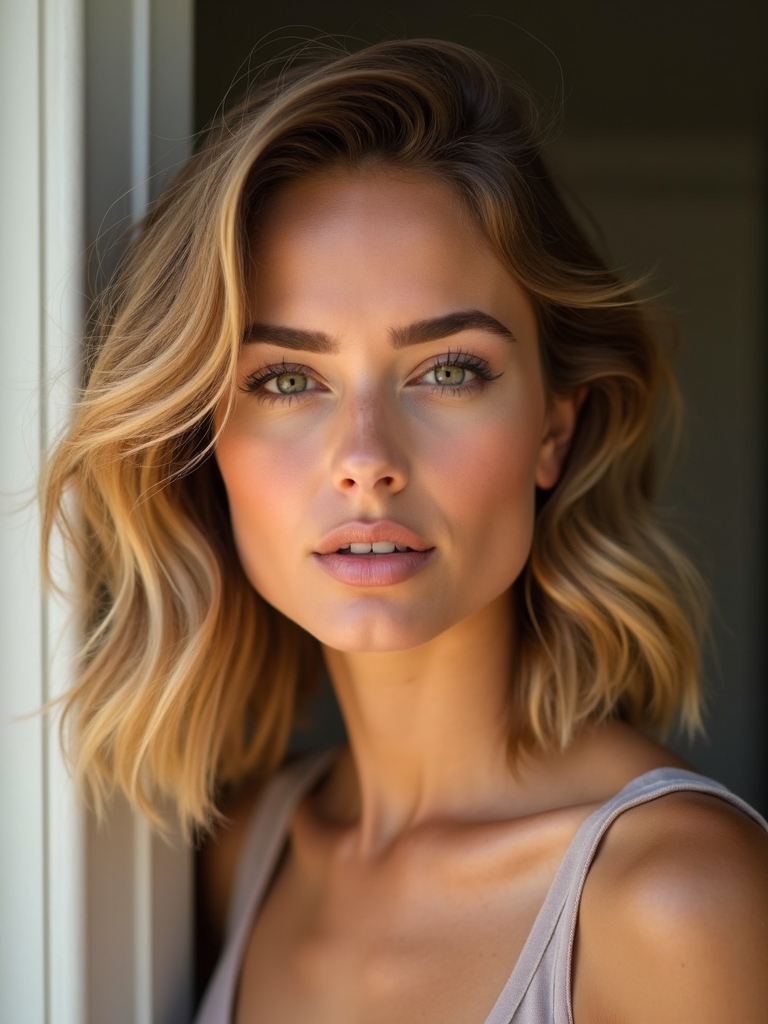 cheekbone enhancing hair techniques