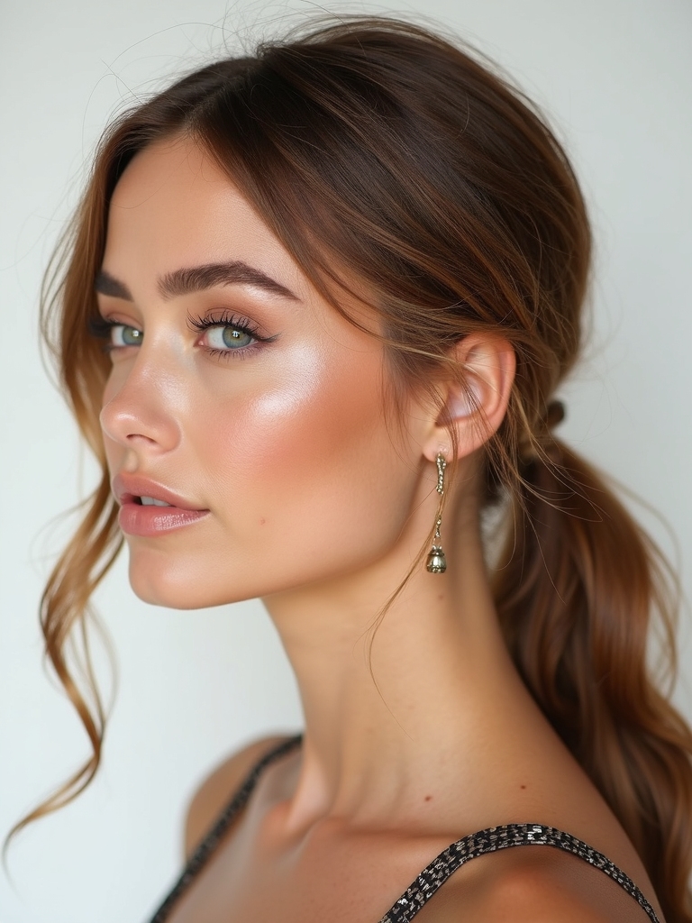 chic low ponytail technique