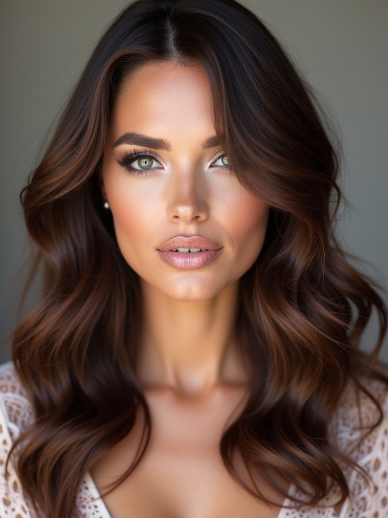 chocolate icy brunette hues