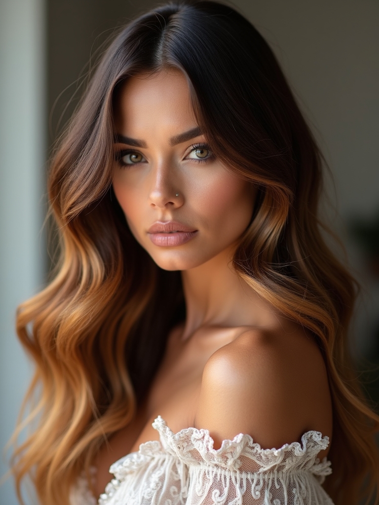 chocolate sunlit gradient glow