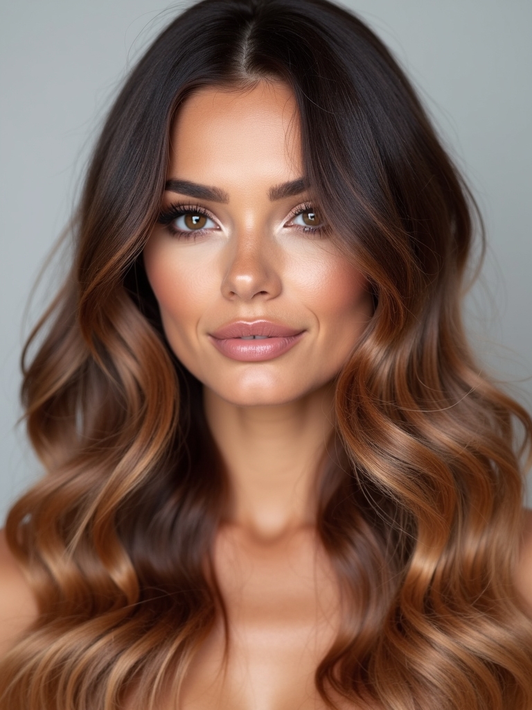 chocolate tie dye hair trend