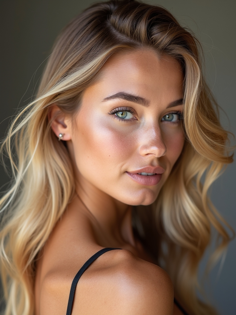 cool balanced vibrant hair