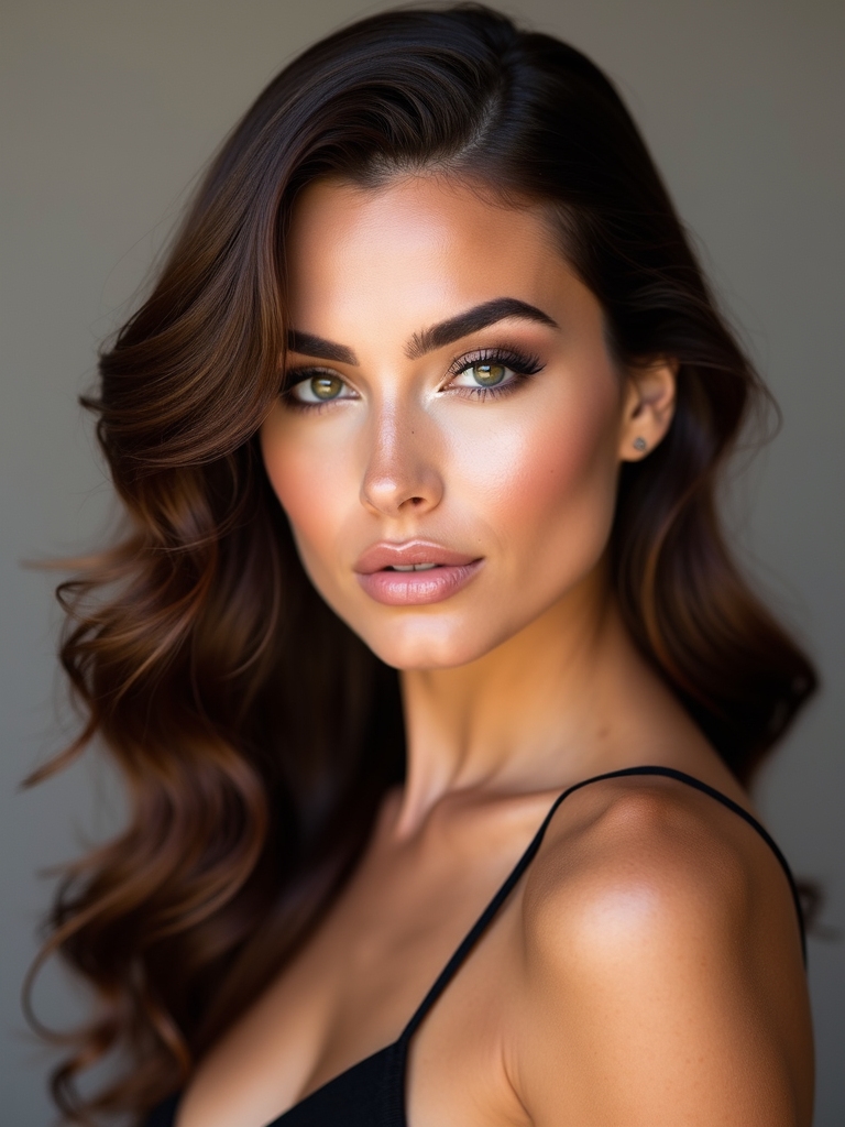 cool brunette contrast techniques