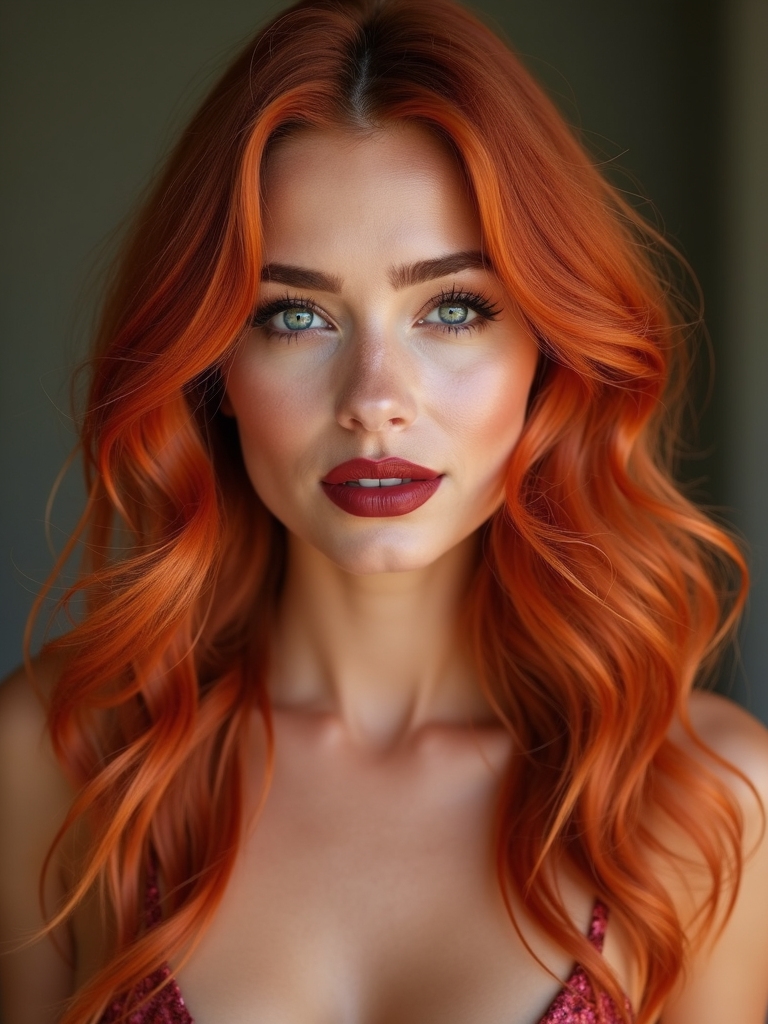 copper strawberry hues glow