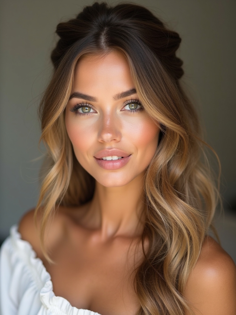effortless chic half up twists