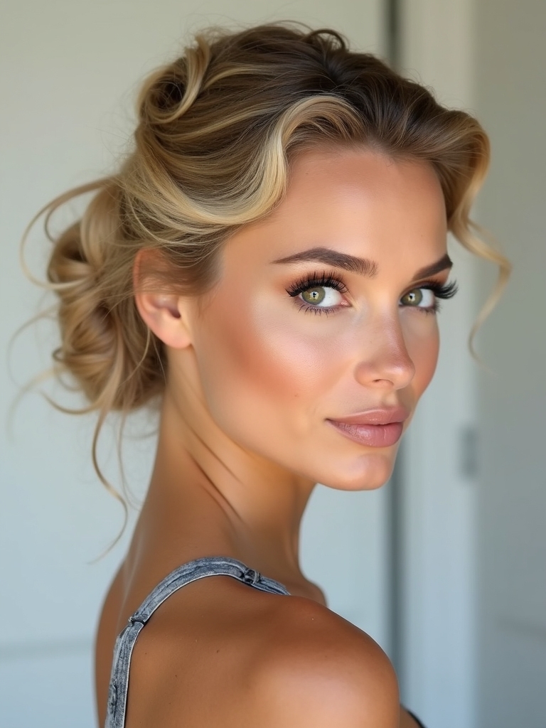 effortless stylish twisted chignon