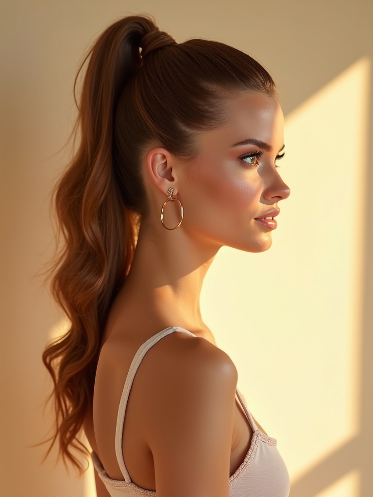 effortlessly chic summer ponytails