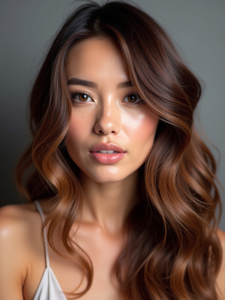 glossy hair care routine