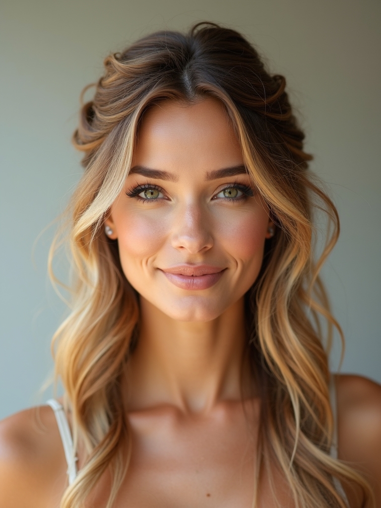 heat resistant half up styles