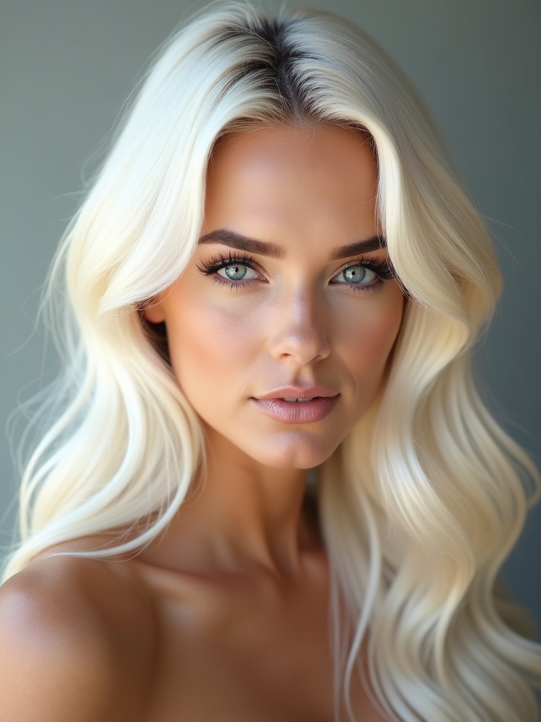 icy platinum hair highlights