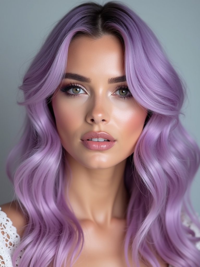 lilac lavender hair shimmer