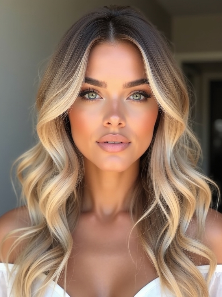 low maintenance beachy balayage