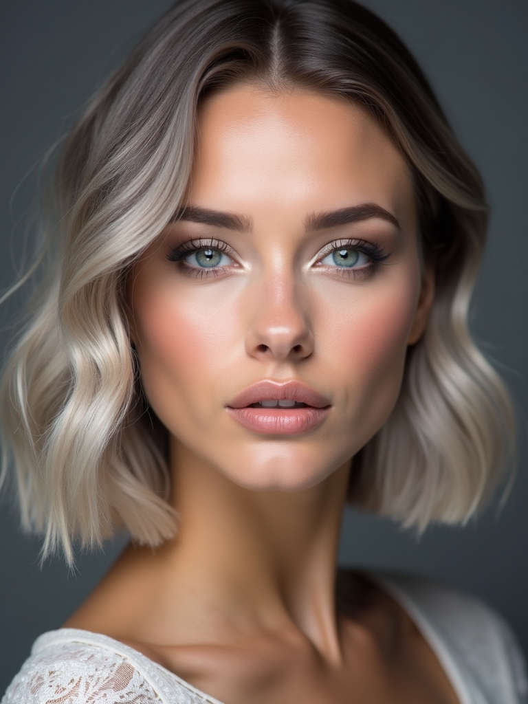 modern gray and silver accents