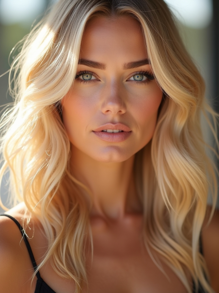 peachy blonde for effortless warmth