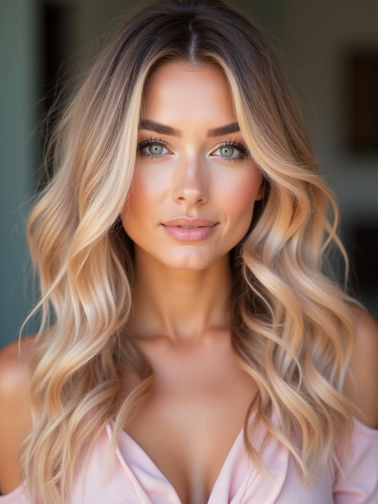 playful low maintenance balayage color