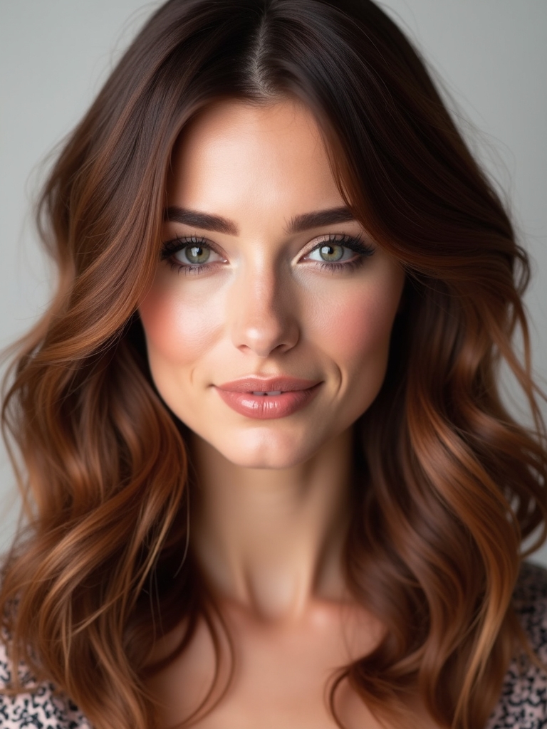 polished chestnut brunette shine