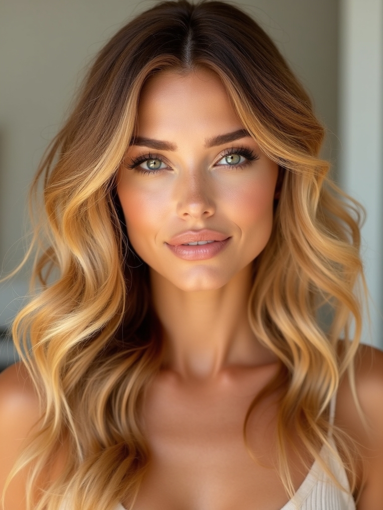 radiant golden hair tones