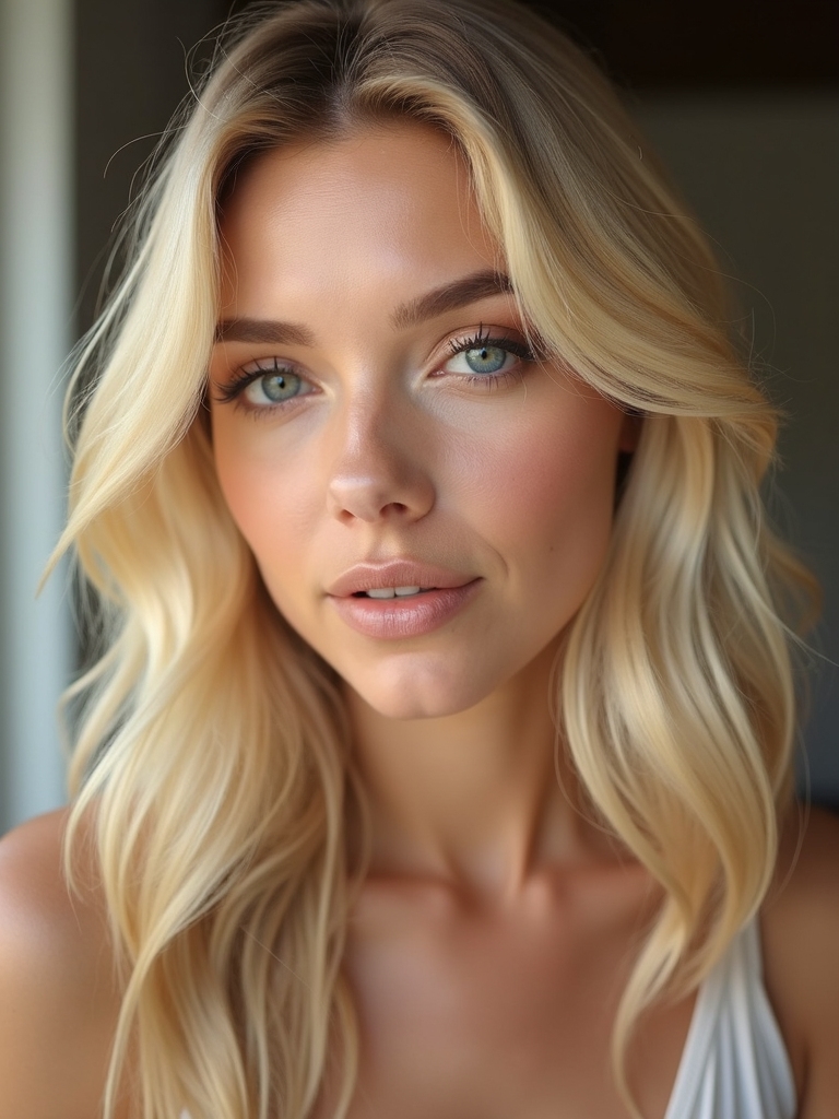 soft golden honey highlights