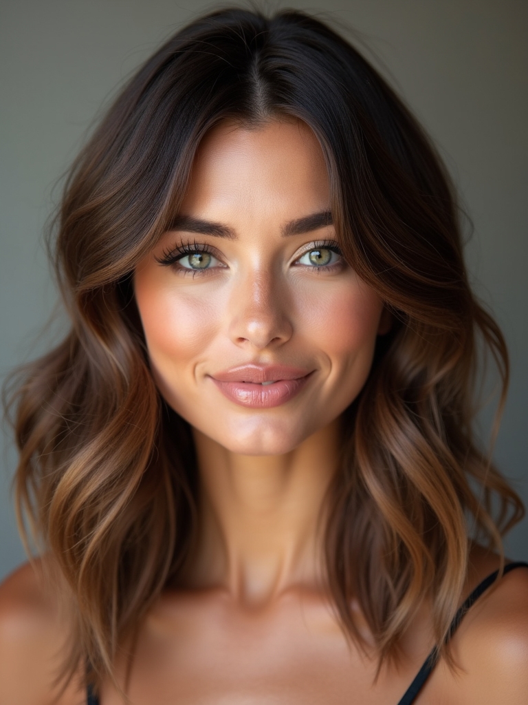 soft sun kissed balayage glow