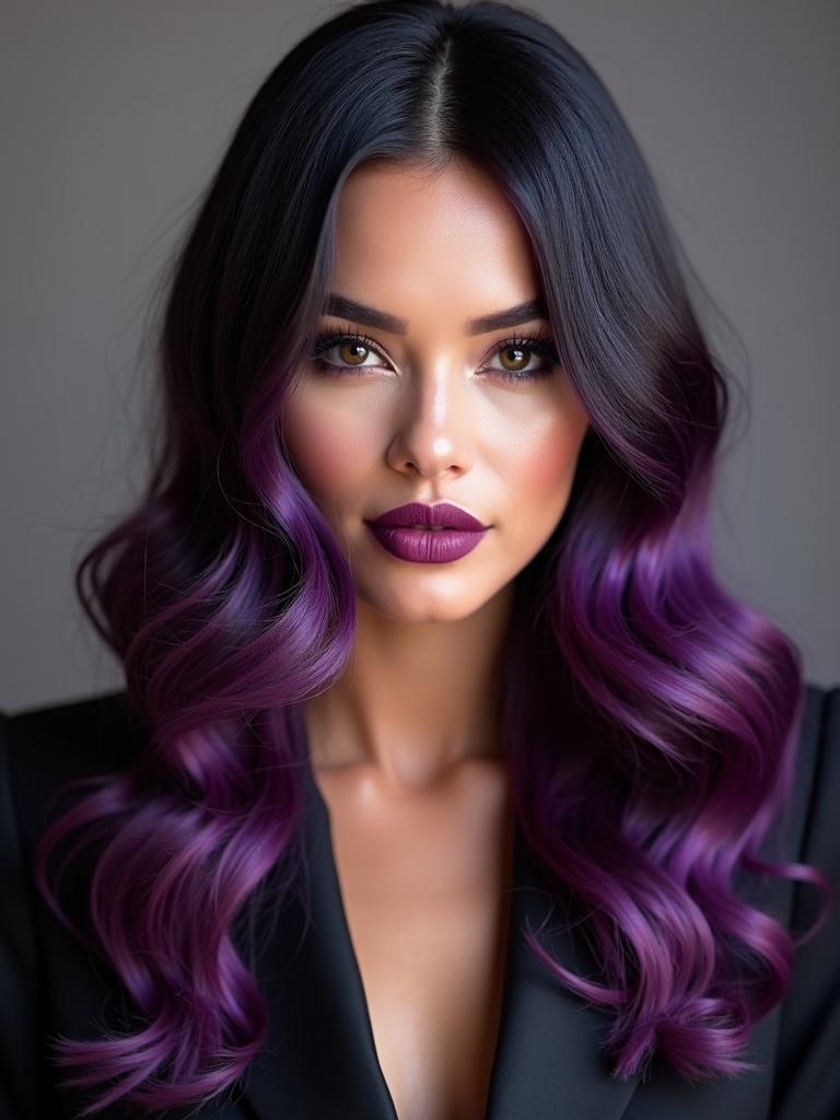 soft violets and purples