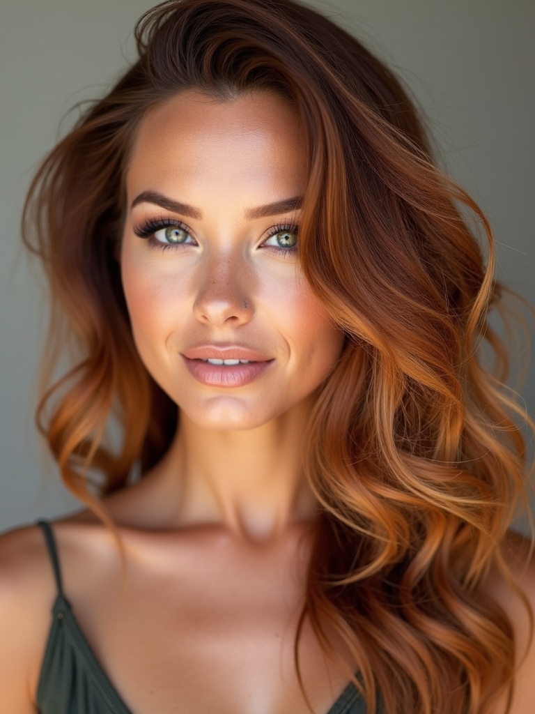 subtle copper hair enhancements