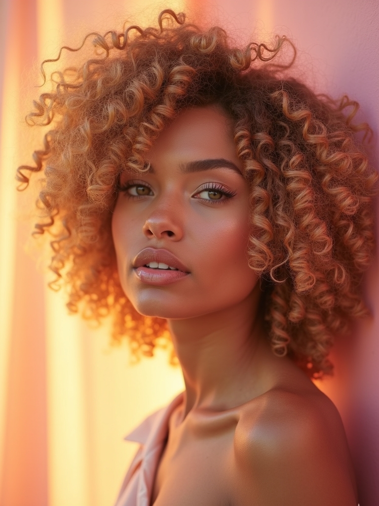 subtle pastel hair accents