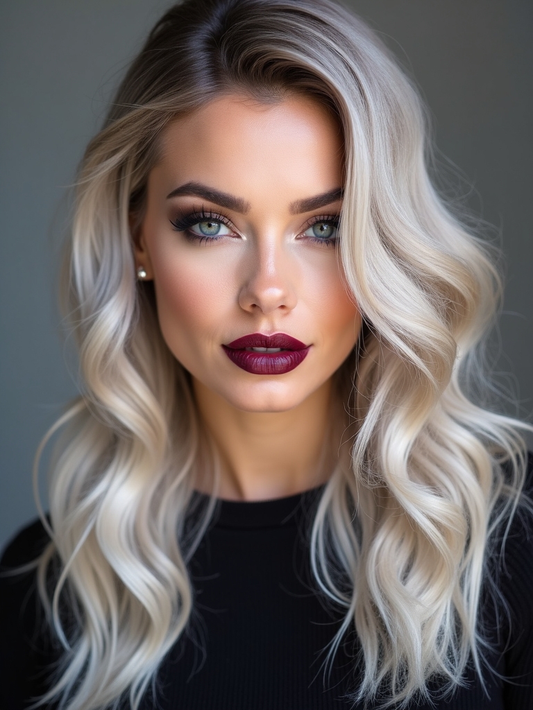 subtle silver brown hair color