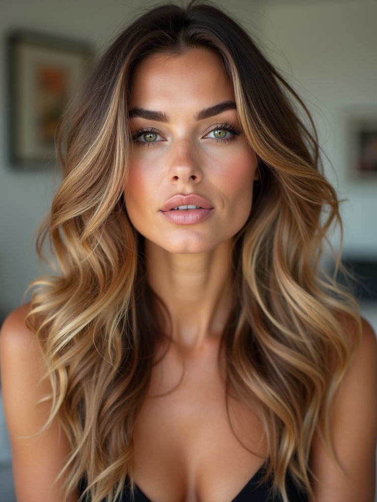 subtle sun kissed hair color