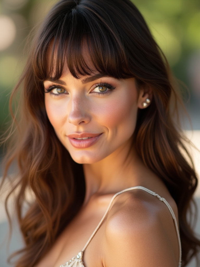 summer bangs for face shape