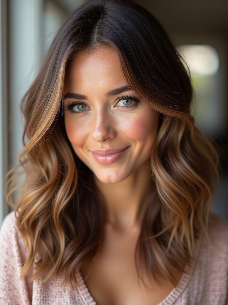 sun kissed caramel hair highlights